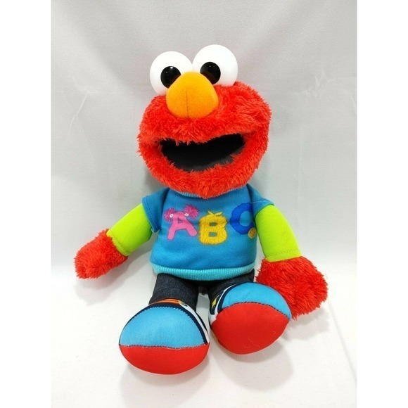 Sesame Street ABC Elmo Talking Singing Plush Educational Toy Sings the‎ ABC Song - Picture 1 of 12
